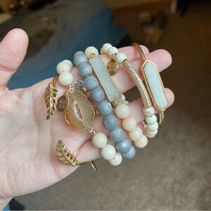 Set of 6 Kinsley Armelle bracelets . OS